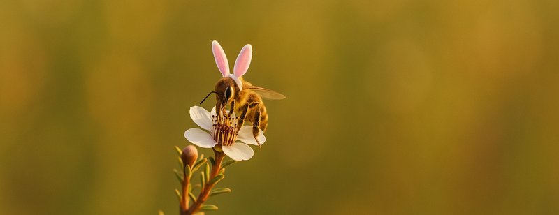 Frohe Ostern von Manuka Hut (Öffnungszeiten im Inneren)