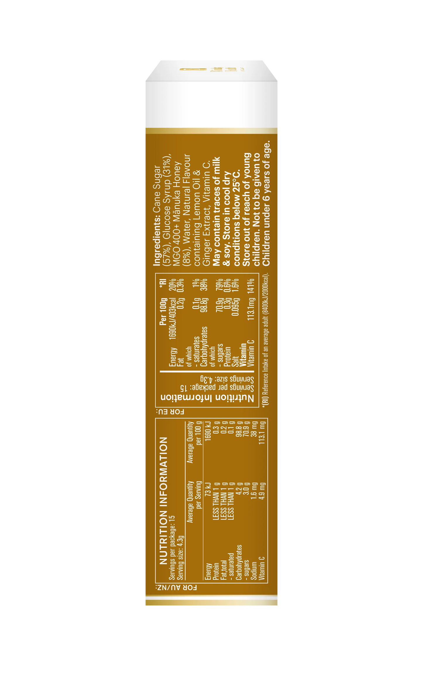 Ingwer-Zitronen-Lutschbonbons